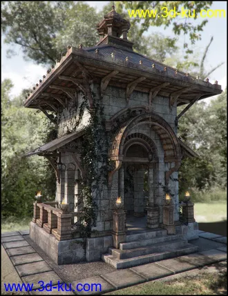 3D打印模型Pavilion of Montchanin Fallen Iray Addon的图片
