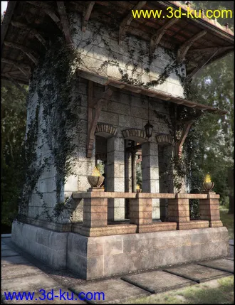 3D打印模型Pavilion of Montchanin Fallen Iray Addon的图片