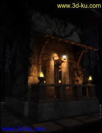 3D打印模型Pavilion of Montchanin Fallen Iray Addon的图片