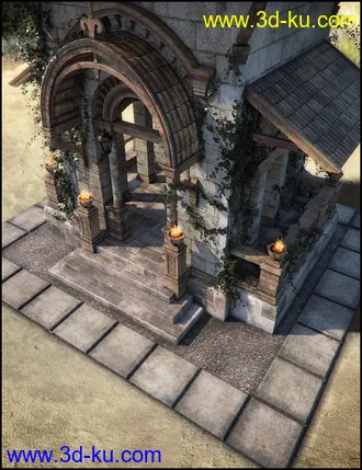 3D打印模型Pavilion of Montchanin Fallen Iray Addon的图片