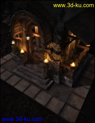 3D打印模型Pavilion of Montchanin Fallen Iray Addon的图片