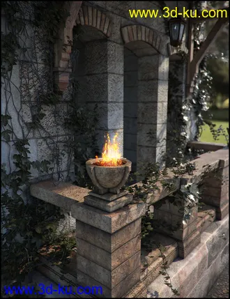 3D打印模型Pavilion of Montchanin Fallen Iray Addon的图片