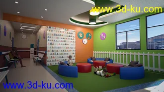 3D打印模型Pediatric Clinic Waiting Area的图片