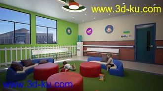 3D打印模型Pediatric Clinic Waiting Area的图片
