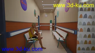 3D打印模型Pediatric Clinic Waiting Area的图片