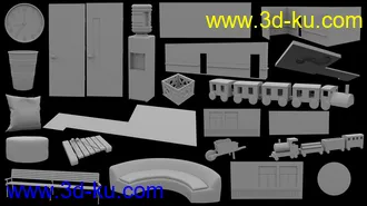 3D打印模型Pediatric Clinic Waiting Area的图片