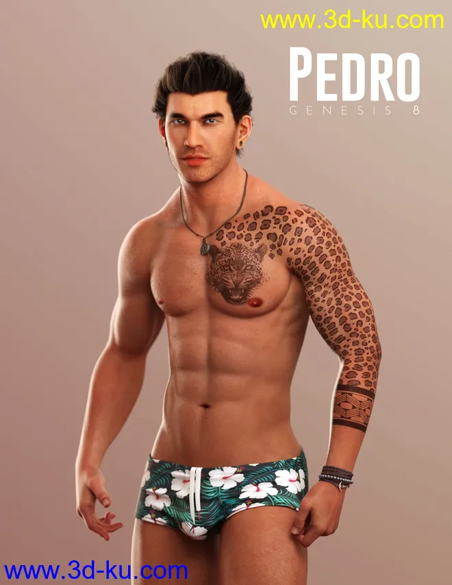 Pedro for Genesis 8 Male模型的图片1