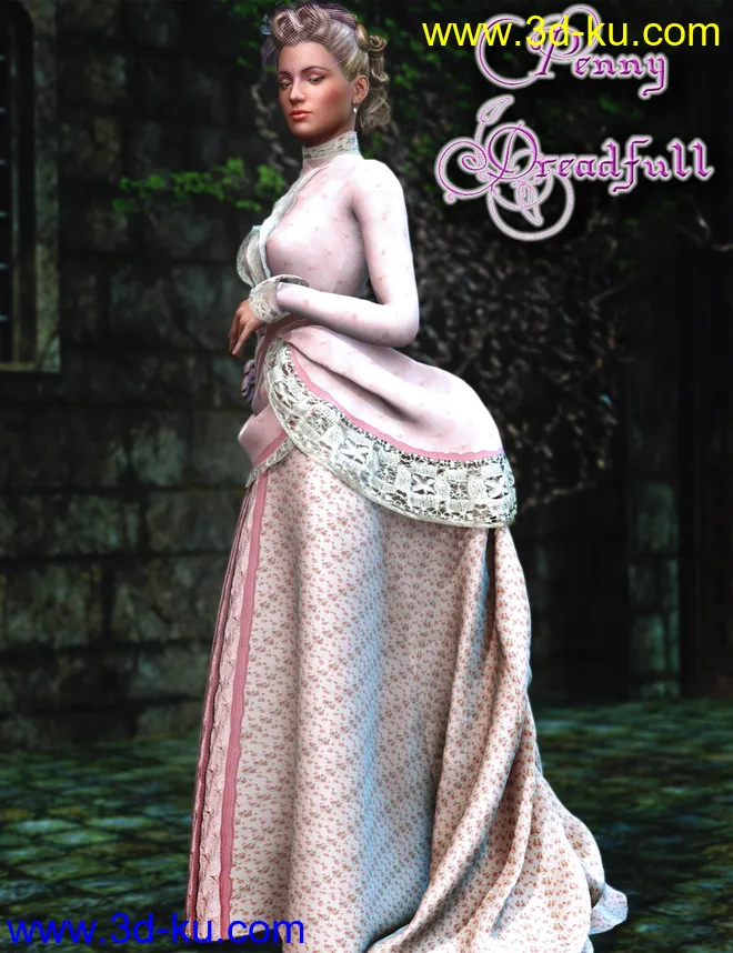 Penny Dreadfull Outfit for Genesis 2 Female(s)模型的图片4