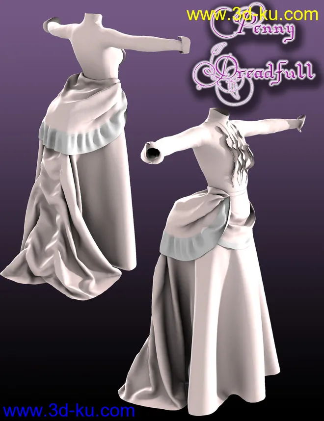 Penny Dreadfull Outfit for Genesis 2 Female(s)模型的图片9