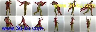 3D打印模型People Carrying People Volume 2 for Genesis 8的图片