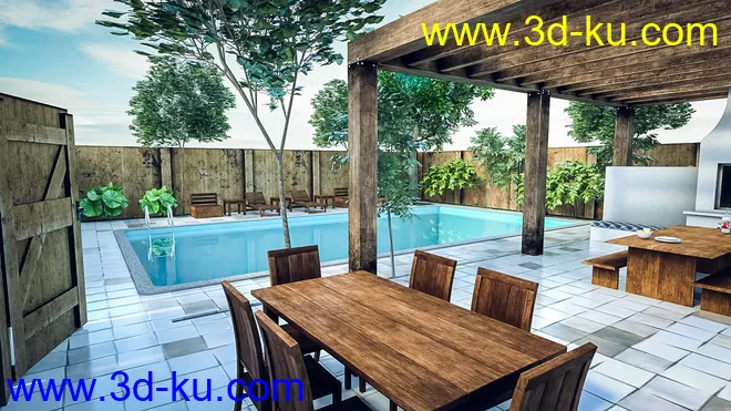 Pergola Kitchen模型的图片2