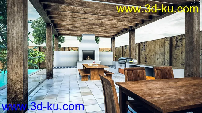 Pergola Kitchen模型的图片4