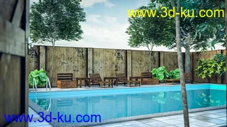 3D打印模型Pergola Kitchen的图片