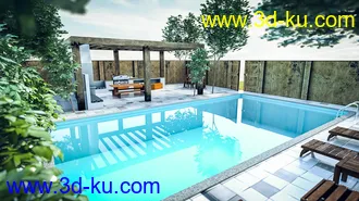 3D打印模型Pergola Kitchen的图片