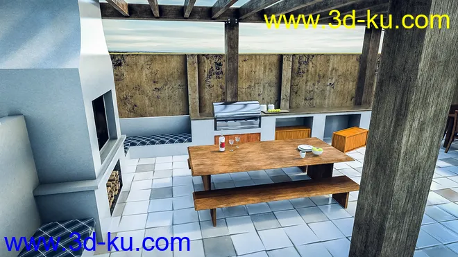 Pergola Kitchen模型的图片7