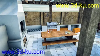 3D打印模型Pergola Kitchen的图片