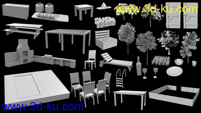 Pergola Kitchen模型的图片9