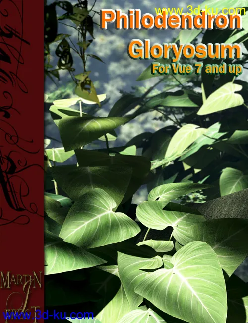Philodendron gloryosum - Jungle Plants for Vue模型的图片1