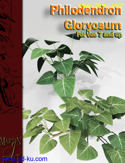 Philodendron gloryosum - Jungle Plants for Vue模型的图片2