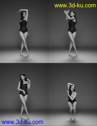 3D打印模型Photogenic Motion for Genesis 8 Female Poses + Studio Set的图片