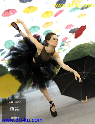 3D打印模型Phx Aer HD, Hair and Accessories for Genesis 8 Females的图片