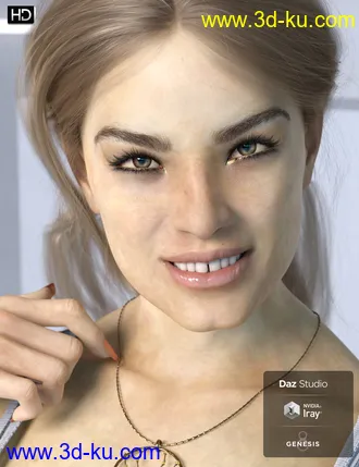 3D打印模型Phx Aer HD, Hair and Accessories for Genesis 8 Females的图片