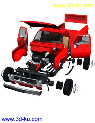 3D打印模型Pick 'em Up Truck的图片