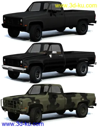 3D打印模型Pick 'em Up Truck的图片
