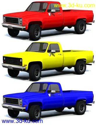 3D打印模型Pick 'em Up Truck的图片
