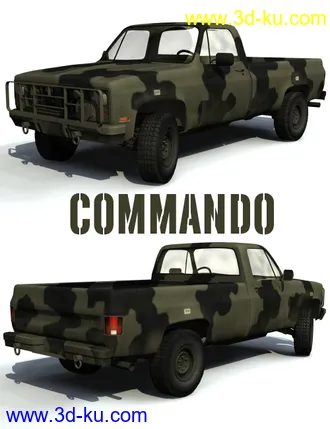 3D打印模型Pick 'em Up Truck的图片