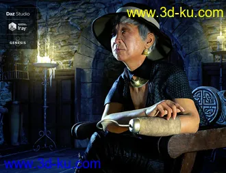3D打印模型Pirate Hook and Leg for Genesis 8 Female(s)的图片
