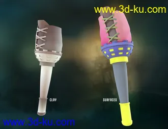 3D打印模型Pirate Hook and Leg for Genesis 8 Female(s)的图片