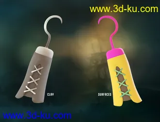 3D打印模型Pirate Hook and Leg for Genesis 8 Female(s)的图片