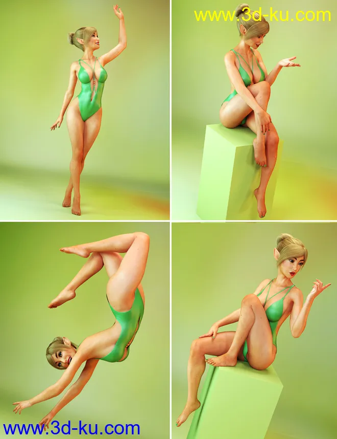 Pixie Charm Poses for Genesis 8 Female(s)模型的图片4