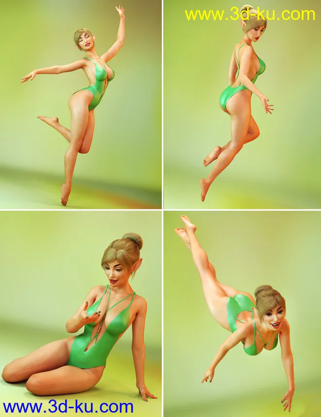 Pixie Charm Poses for Genesis 8 Female(s)模型的图片5