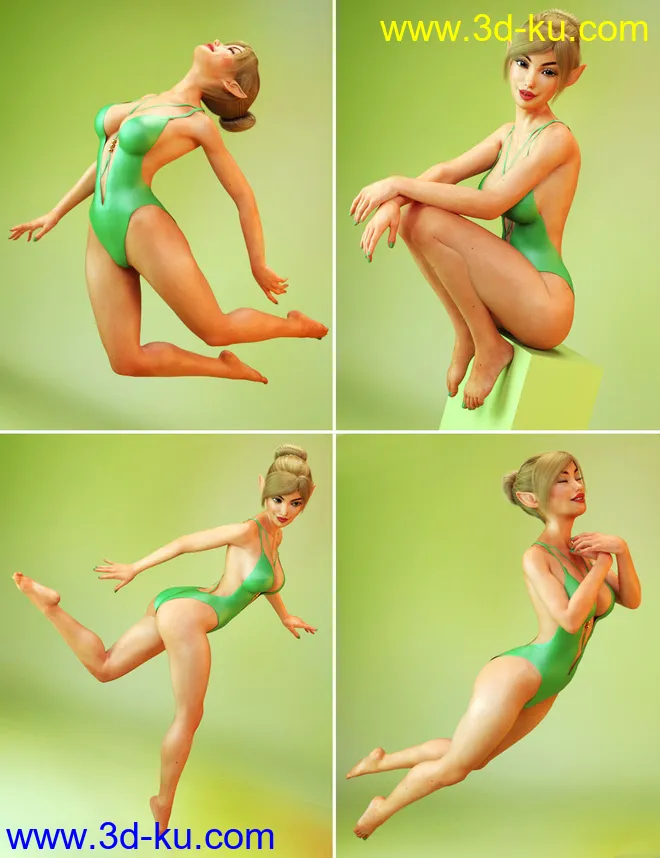 Pixie Charm Poses for Genesis 8 Female(s)模型的图片7