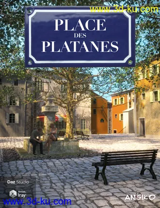 3D打印模型Place des Platanes的图片