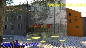 3D打印模型Place des Platanes的图片