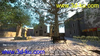 3D打印模型Place des Platanes的图片
