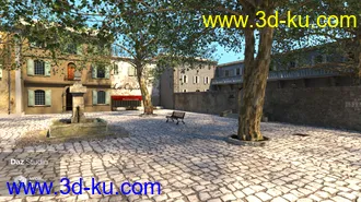 3D打印模型Place des Platanes的图片