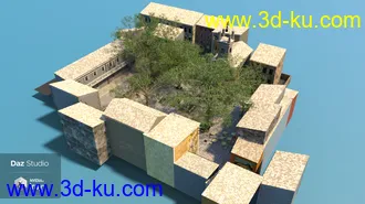 3D打印模型Place des Platanes的图片
