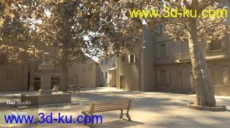 3D打印模型Place des Platanes的图片