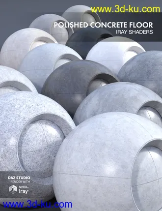 3D打印模型Polished Concrete Floor - Iray Shaders的图片