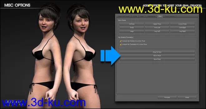 Pose Builder for Genesis, Genesis 2 Female(s) & Genesis 2 Male(s)模型的图片6