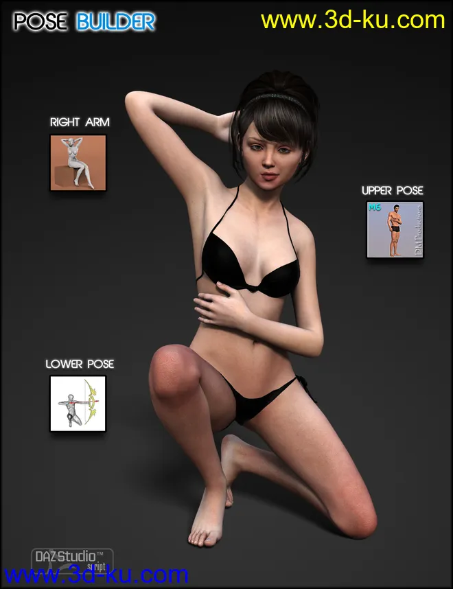 Pose Builder for Genesis, Genesis 2 Female(s) & Genesis 2 Male(s)模型的图片8