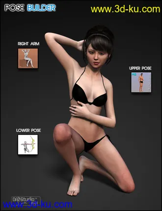 3D打印模型Pose Builder for Genesis, Genesis 2 Female(s) & Genesis 2 Male(s)的图片