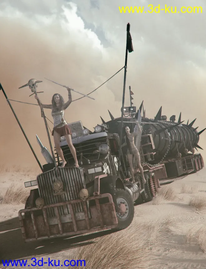 Post Apocalyptic Truck模型的图片1