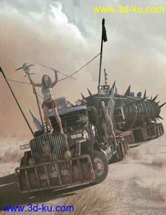 3D打印模型Post Apocalyptic Truck的图片