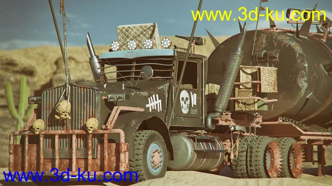 Post Apocalyptic Truck模型的图片3