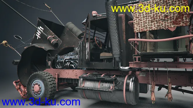 Post Apocalyptic Truck模型的图片5